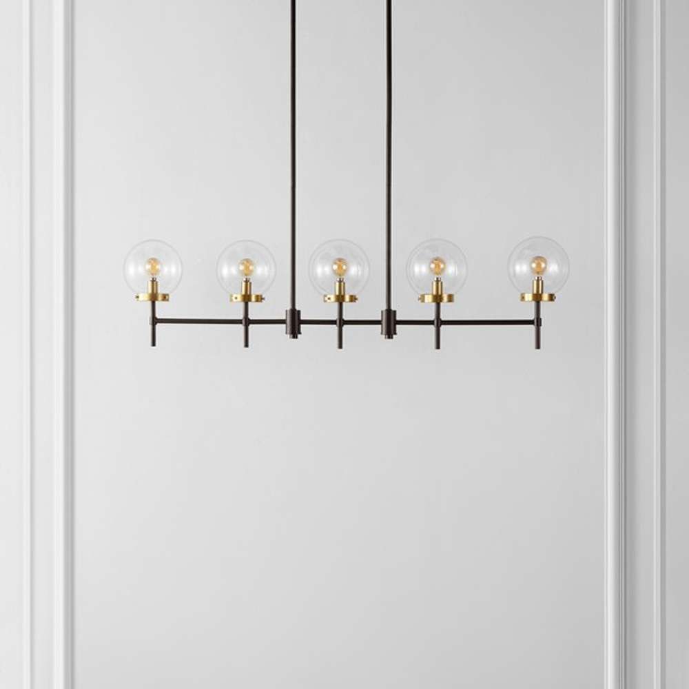 Safavieh - Mylah 5Lt 44.5in Pendant - Oil Rub Bronze - Brass - PND4207A veiw 1