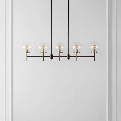 Safavieh - Mylah 5Lt 44.5in Pendant - Oil Rub Bronze - Brass - PND4207A veiw 1