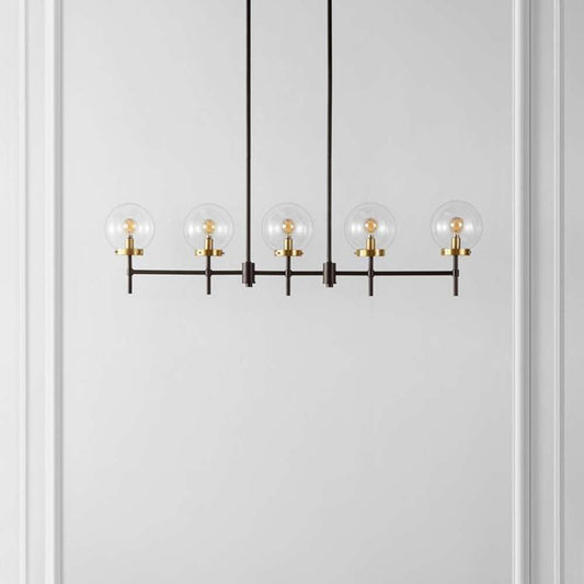 Safavieh - Mylah 5Lt 44.5in Pendant - Oil Rub Bronze - Brass - PND4207A veiw 1
