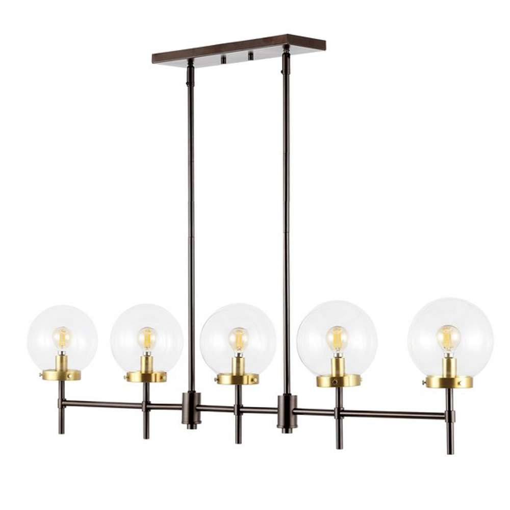 Safavieh - Mylah 5Lt 44.5in Pendant - Oil Rub Bronze - Brass - PND4207A veiw 2