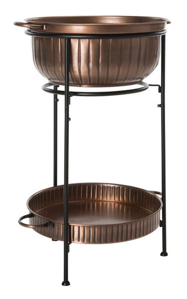 Safavieh - Naka Plant Stand - Antique Copper - Black - PIT2006A veiw 3