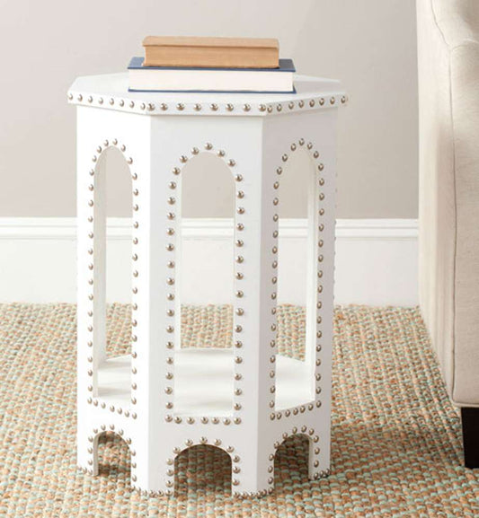 Safavieh - Nara End Table - White - FOX9501C veiw 2