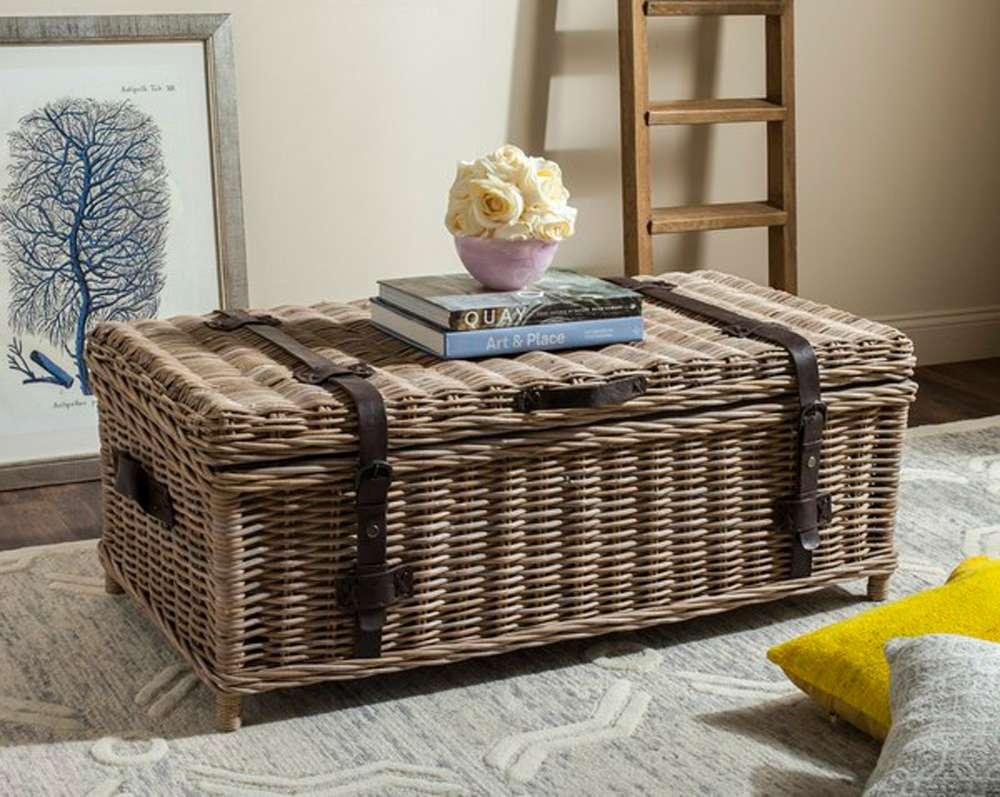 Safavieh - Navarro Coffee Table Trunk - Grey - SEA7022B veiw 2