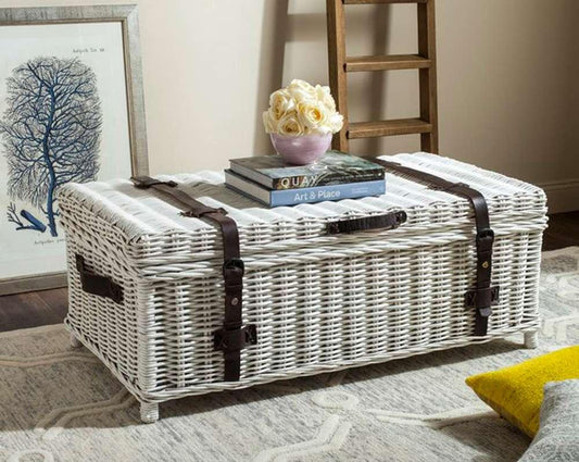 Safavieh - Navarro Coffee Table Trunk - White - SEA7022A veiw 1