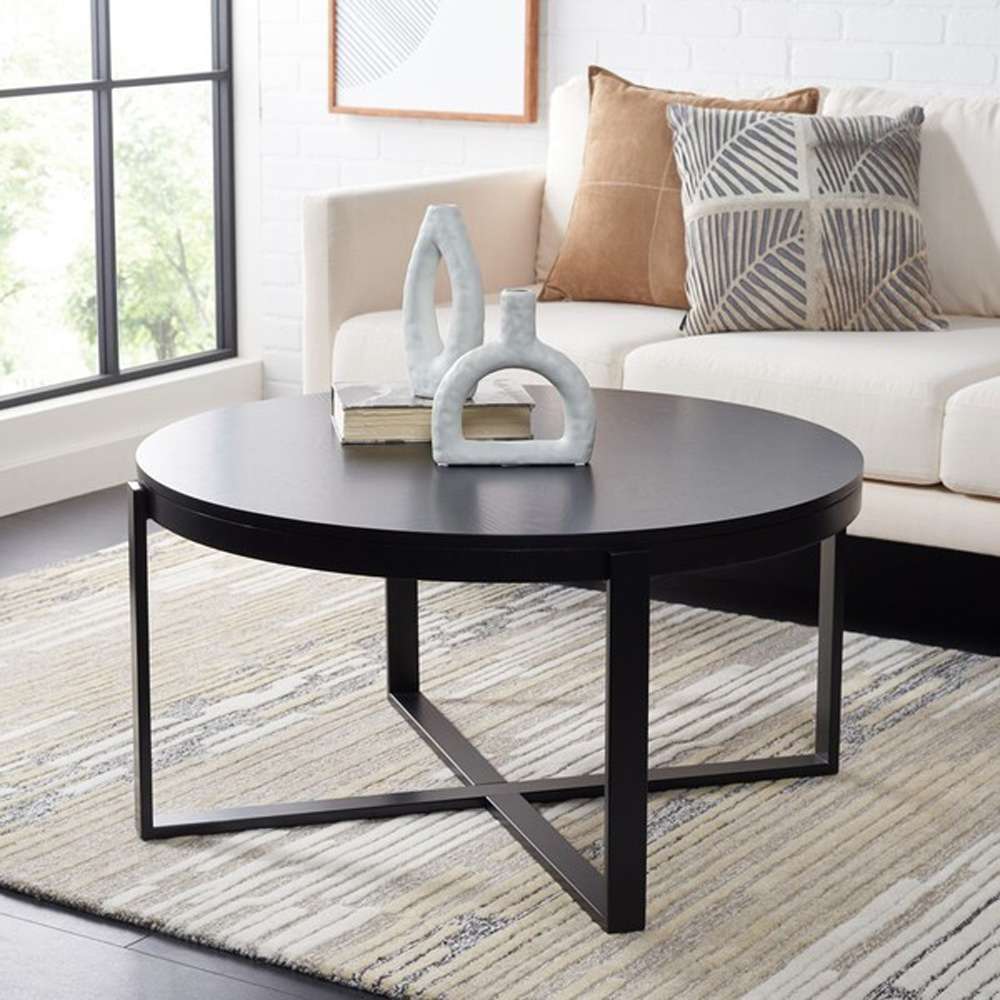 Safavieh - Navya Round Coffee Table - Black - COF6207E veiw 2