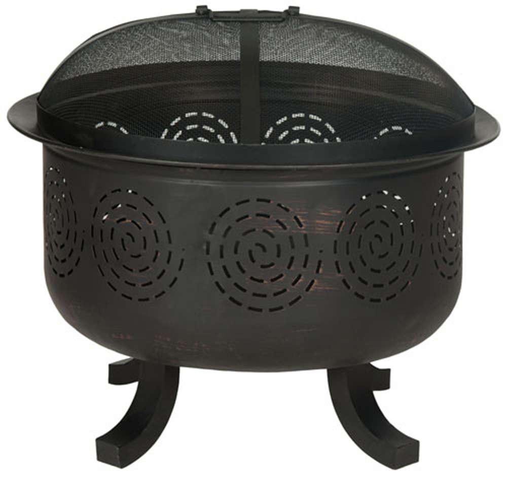 Safavieh - Negril Fire Pit - Copper - Black - PIT1016A veiw 1