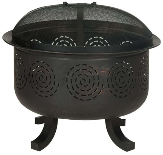 Safavieh - Negril Fire Pit - Copper - Black - PIT1016A veiw 1