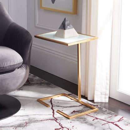 Safavieh - Neil Accent Table - Gold - White - FOX2528A veiw 2