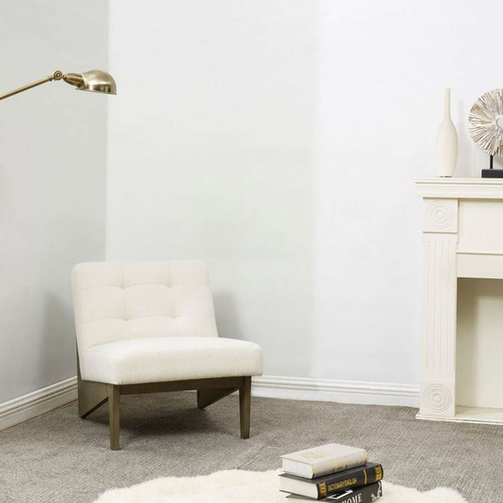 Safavieh - Couture - Nelly Scandinavian Accent Chair - Ivory - Light Grey - SFV5093A veiw 2