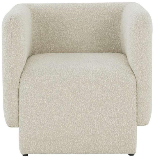 Safavieh - Couture - Nene Boucle Barrel Back Chair - Creme - SFV5073A veiw 1