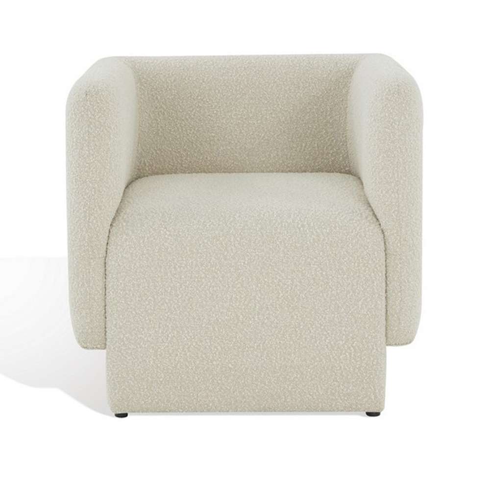 Safavieh - Couture - Nene Boucle Barrel Back Chair - Creme - SFV5073A veiw 2