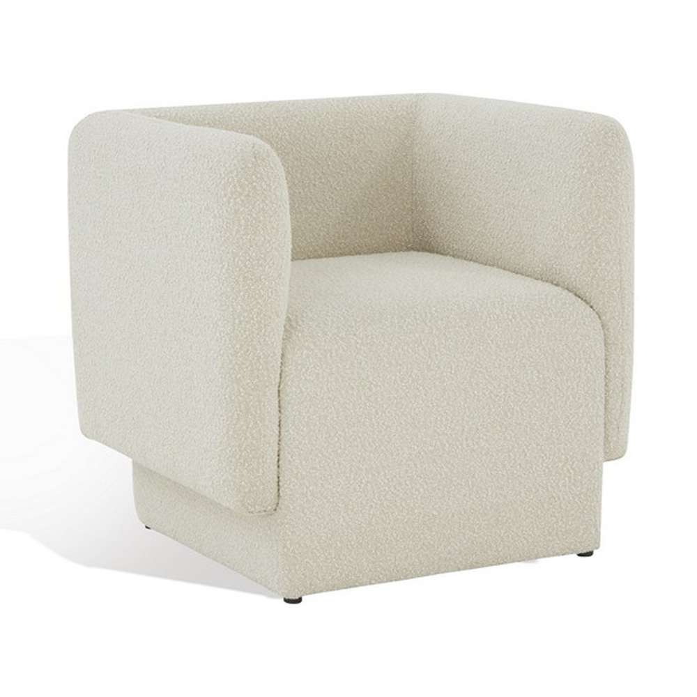 Safavieh - Couture - Nene Boucle Barrel Back Chair - Creme - SFV5073A veiw 4