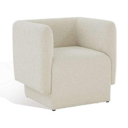 Safavieh - Couture - Nene Boucle Barrel Back Chair - Creme - SFV5073A veiw 4