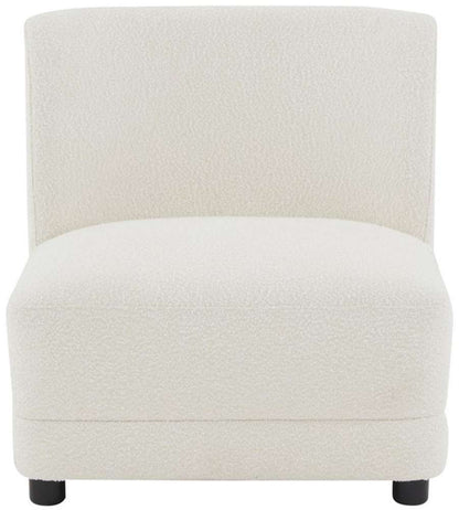 Safavieh - Couture - Nessa Boucle Accent Chair - Ivory - Black - SFV4825A veiw 1