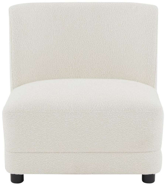 Safavieh - Couture - Nessa Boucle Accent Chair - Ivory - Black - SFV4825A veiw 1