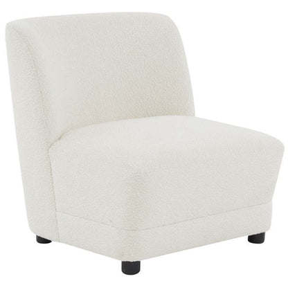 Safavieh - Couture - Nessa Boucle Accent Chair - Ivory - Black - SFV4825A veiw 3