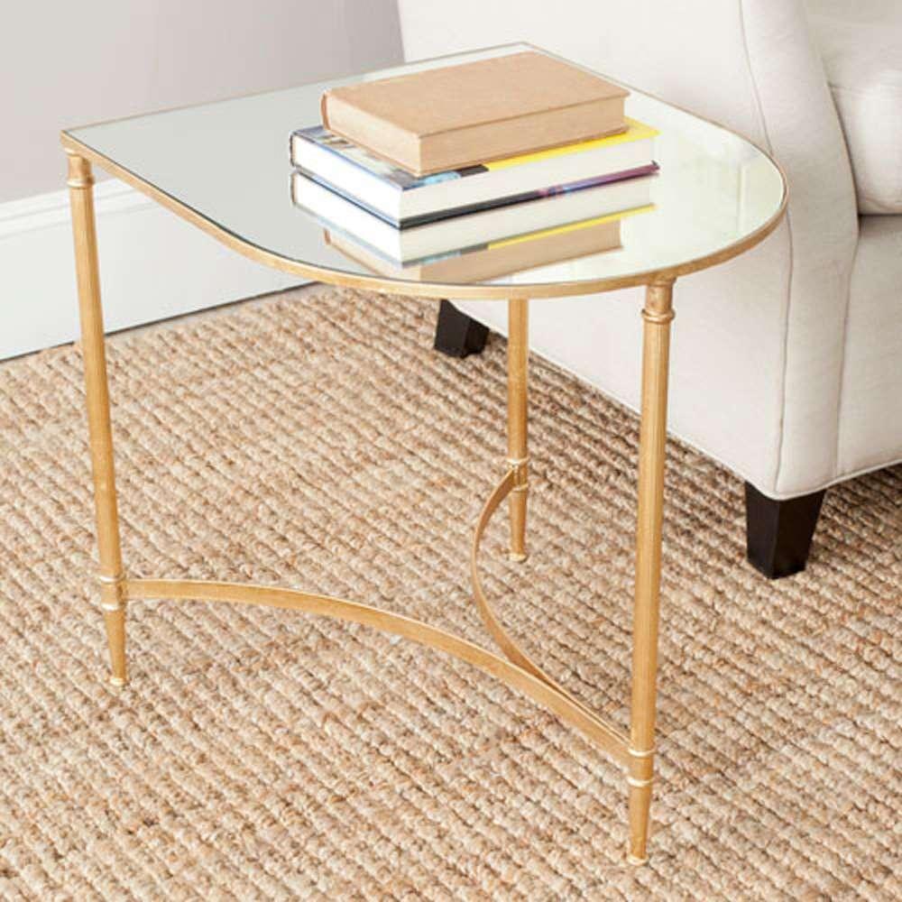 Safavieh - Nevin Accent Table - Gold - Mirror - FOX2532A veiw 2