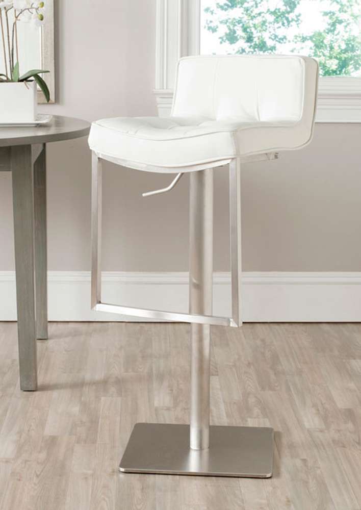 Safavieh - Newman Bar Stool - White - FOX3005C veiw 2