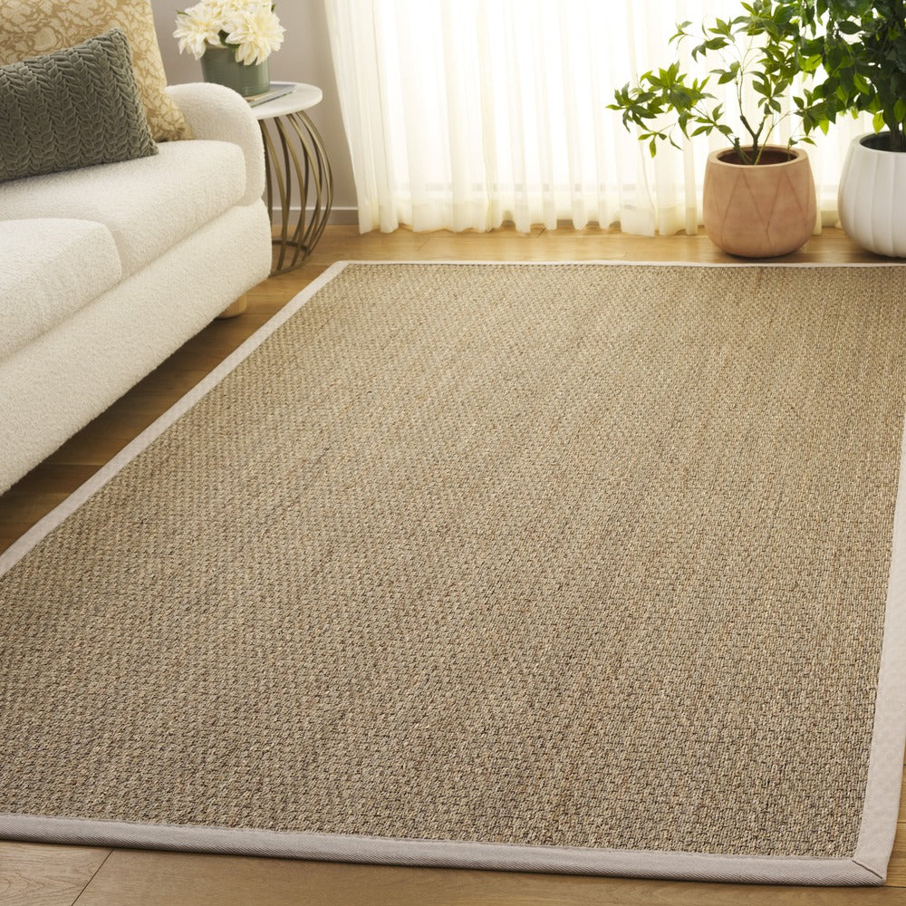 Safavieh - Nf Twill Plain Seagrass W 111J Natural / Ivory Border - 10" X 14" - NF111J-10 view 2