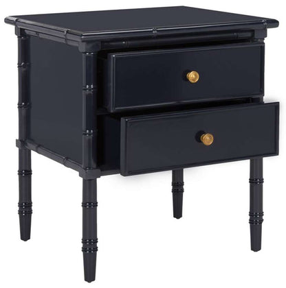 Safavieh - Niah 2 Drawer Nightstand - Navy - Gold - NST3501A veiw 4