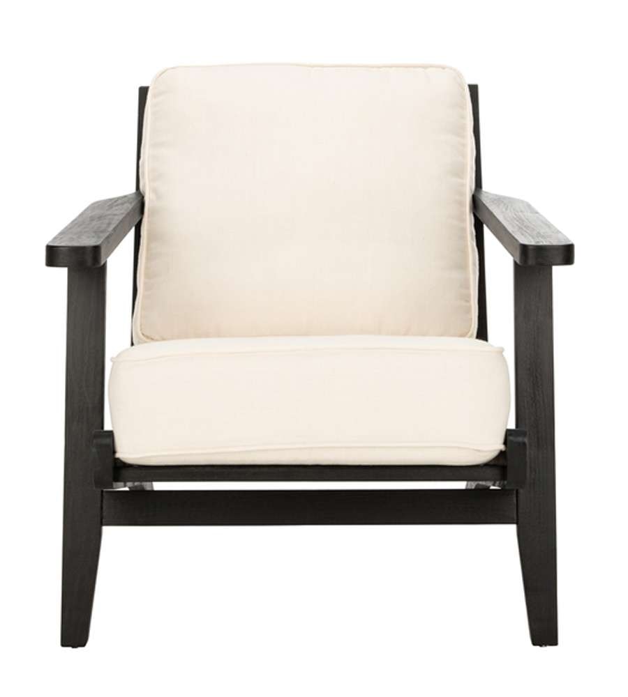 Safavieh - Nico Mid Century Accent Chair - Bone - Black - ACH4501A veiw 1