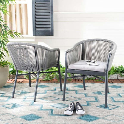 Safavieh - Nicolo Rope Chair - Grey  (Set of 2) - PAT4027A-SET2 veiw 2