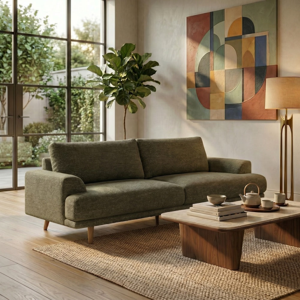 Safavieh - Nikolai Chenille Sofa / Green - SFV6122B view 2