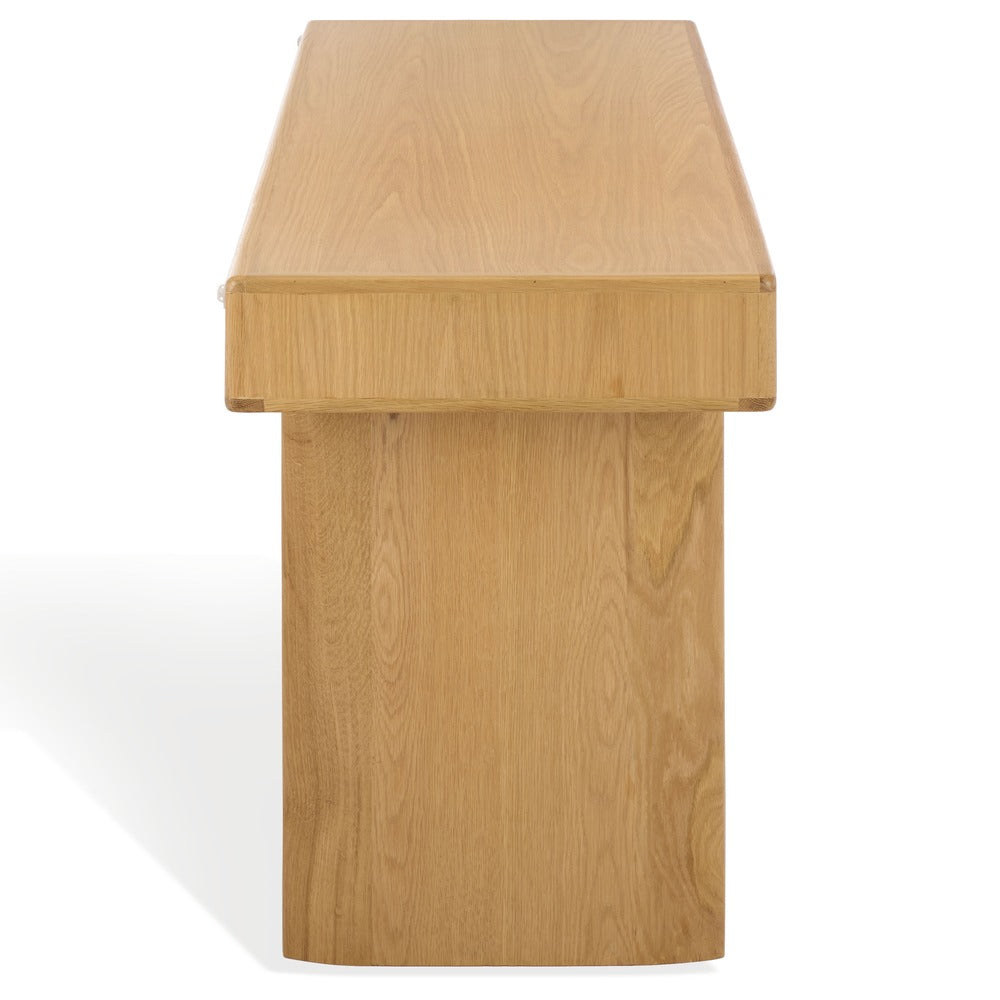 Safavieh - Nikoletta 2 Drawer Wood Desk / Natural - SFV5794A view 3
