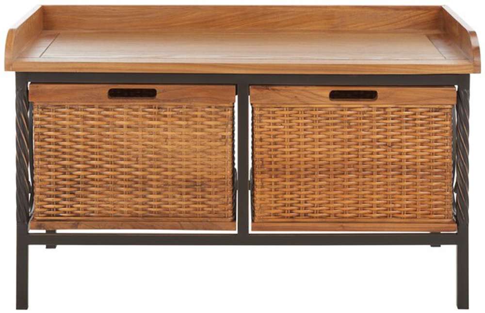 Safavieh - Noah Storage Bench - Oak - AMH6528C veiw 1