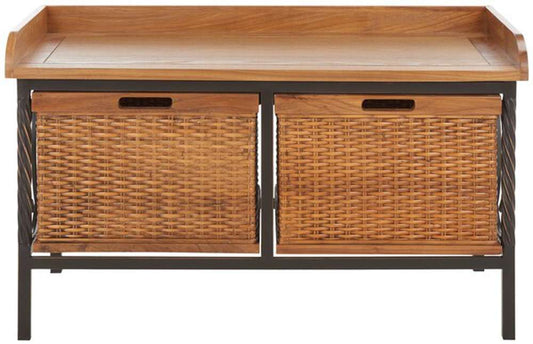 Safavieh - Noah Storage Bench - Oak - AMH6528C veiw 1