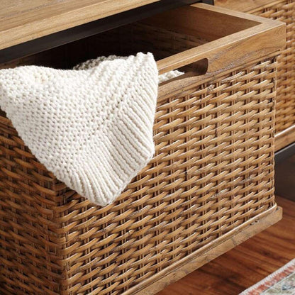 Safavieh - Noah Storage Bench - Oak - AMH6528C veiw 2