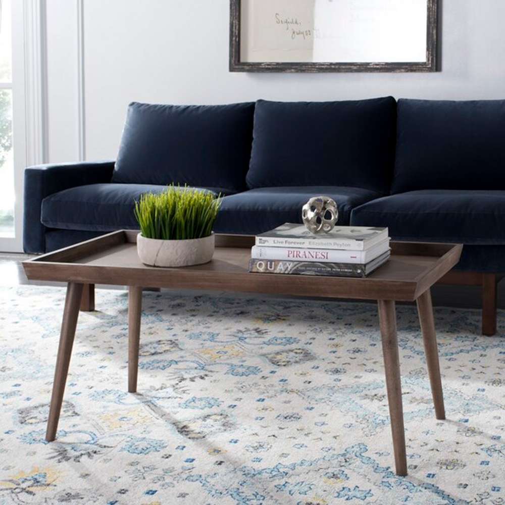 Safavieh - Nonie Coffee Table With Tray - Light Brown - COF5700B veiw 2