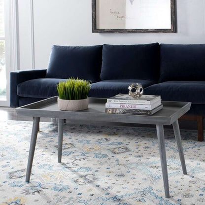 Safavieh - Nonie Coffee Table With Tray - Slate - Grey - COF5700C veiw 2