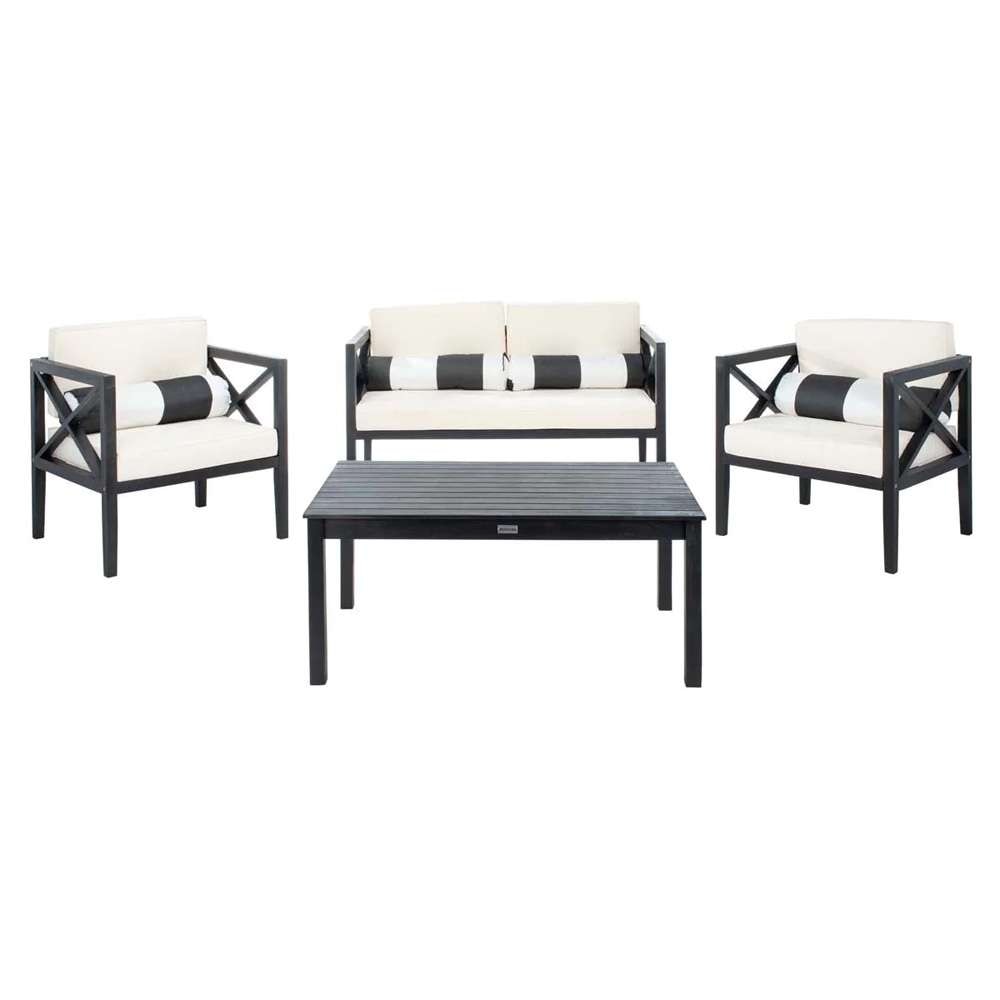 Safavieh - Nunzio 4 Piece Set - Black - Bge + Bolster P - PAT7031G veiw 1