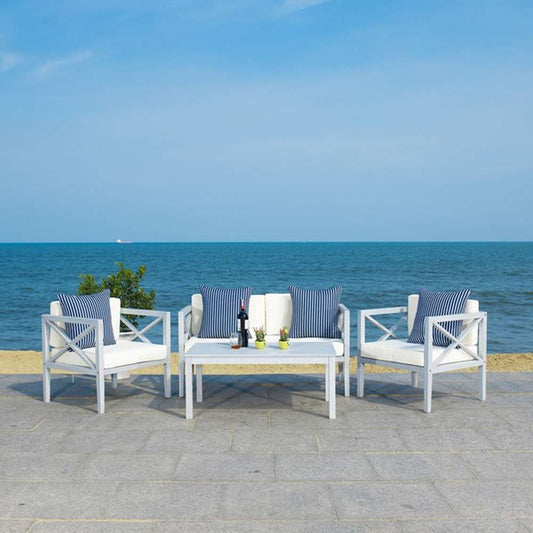 Safavieh - Nunzio 4 Piece Set - Grey - Bge + Thn Stp P - PAT7031H veiw 1