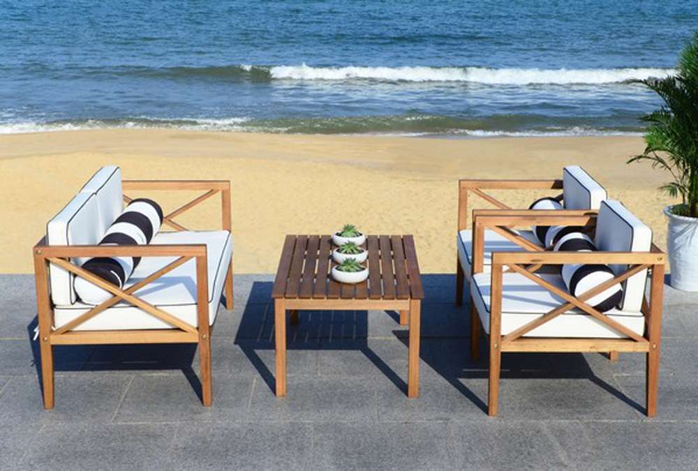 Safavieh - Nunzio 4 Piece Set - Natural - Bge + Bolster P - PAT7031C veiw 1