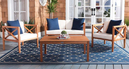 Safavieh - Nunzio 4 Piece Set - Natural - Bge + Solid Plw - PAT7031A veiw 3