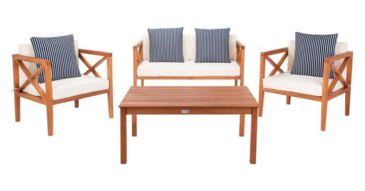Safavieh - Nunzio 4 Piece Set - Natural - Bge - PAT7031F veiw 1