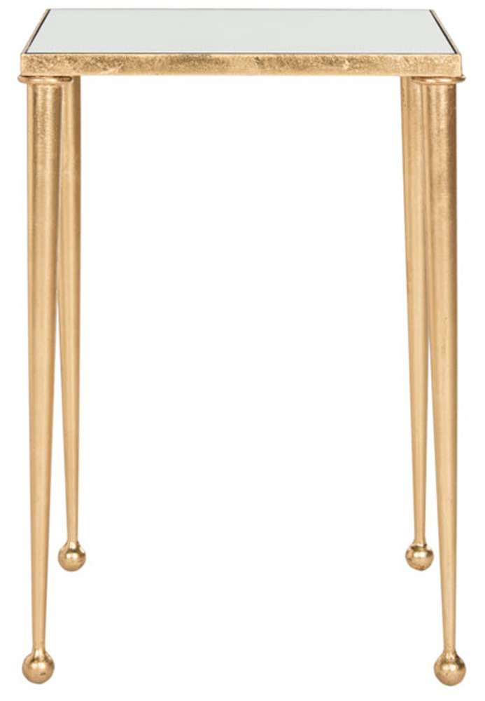 Safavieh - Nyacko End Table - Gold - Mirror - FOX2579A veiw 1