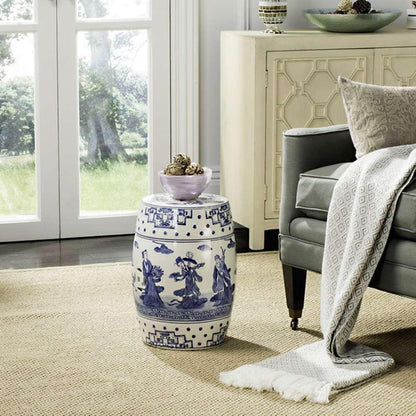Safavieh - Ocean Jewel Garden Stool - Blue - ACS4555A veiw 2