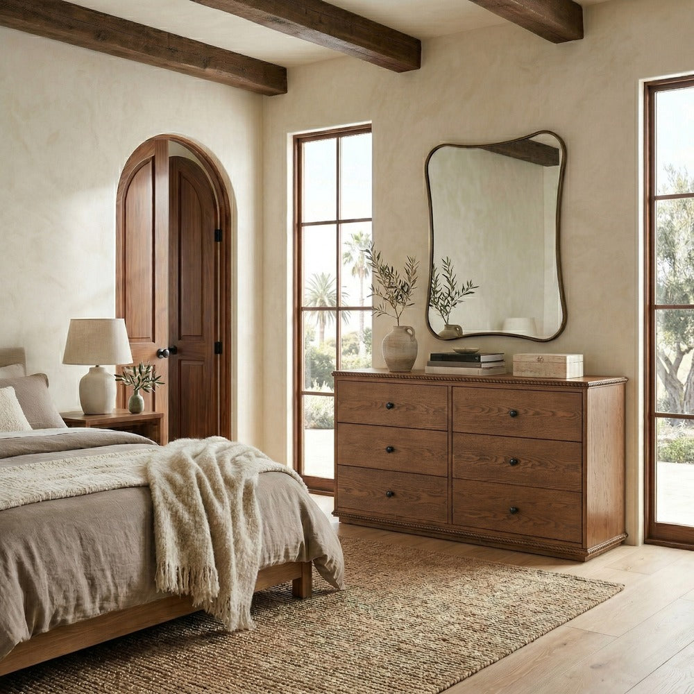Safavieh - Octavian Rope Detail Wood Dresser / Walnut - SFV2234B view 2