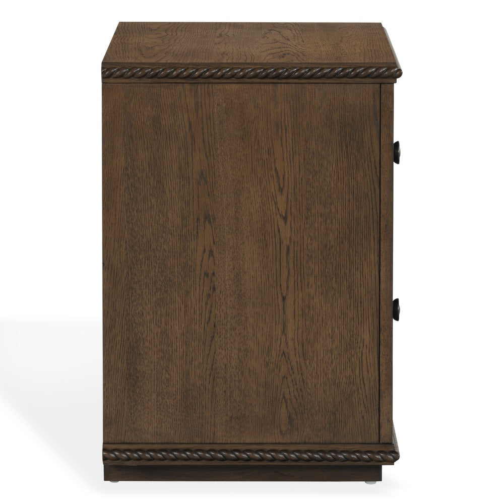 Safavieh - Octavian Rope Detail Wood Nightstand / Dark Walnut - SFV2233C view 3