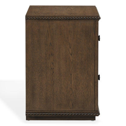Safavieh - Octavian Rope Detail Wood Nightstand / Dark Walnut - SFV2233C view 3