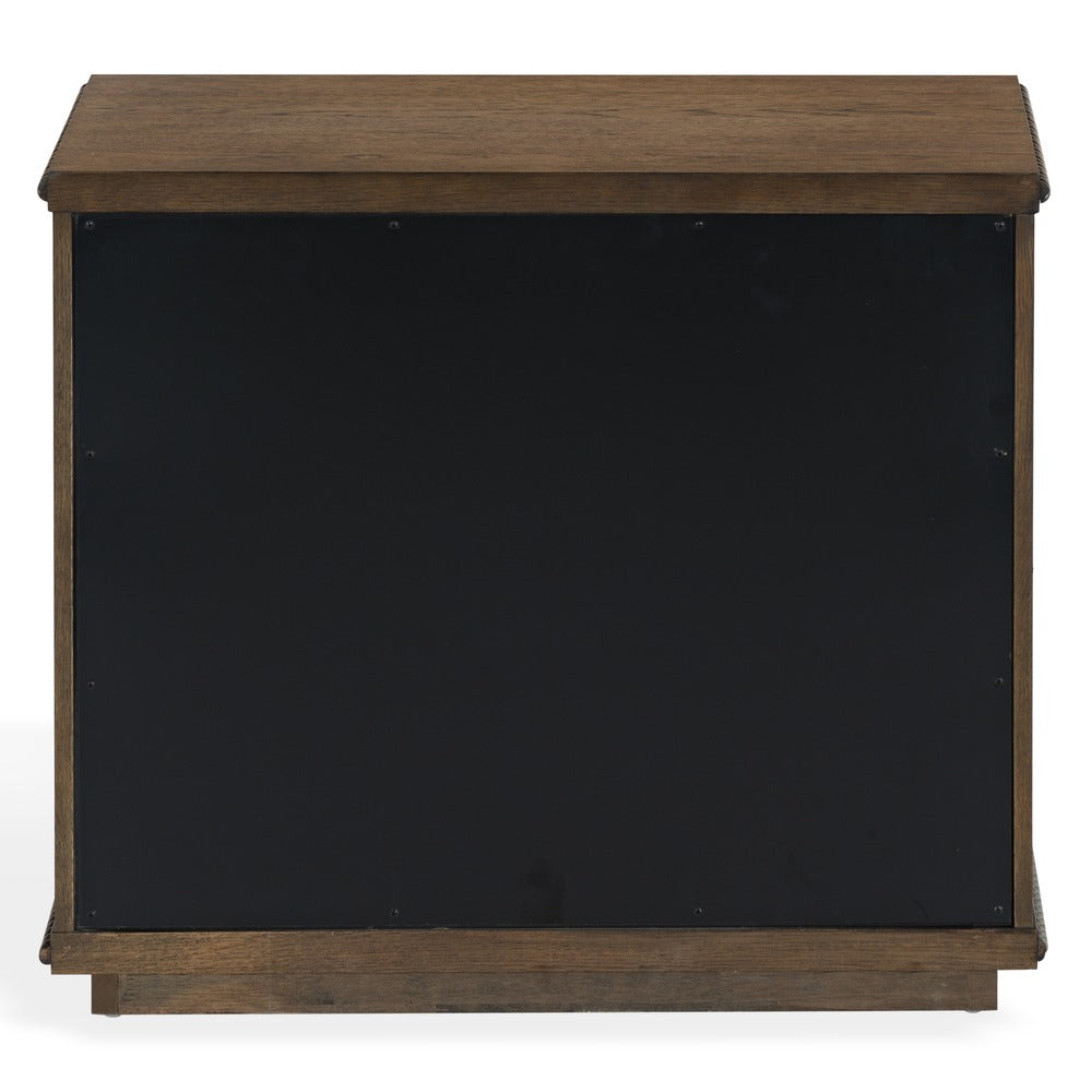 Safavieh - Octavian Rope Detail Wood Nightstand / Dark Walnut - SFV2233C view 4
