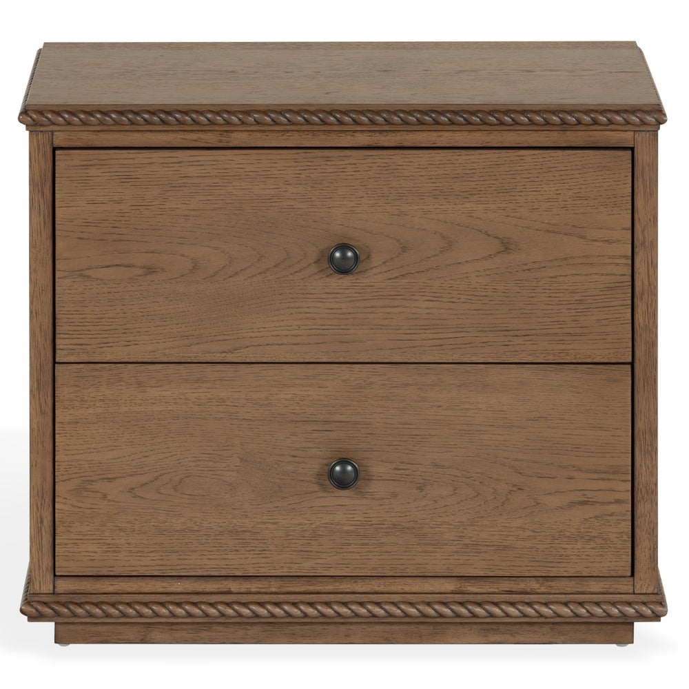 Safavieh - Octavian Rope Detail Wood Nightstand / Walnut - SFV2233B view 1