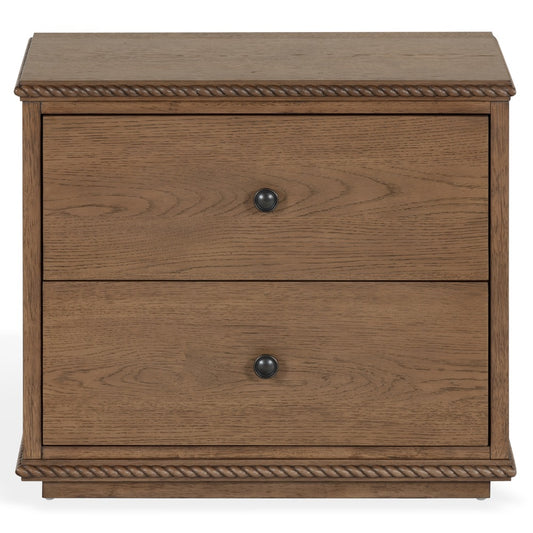 Safavieh - Octavian Rope Detail Wood Nightstand / Walnut - SFV2233B view 1