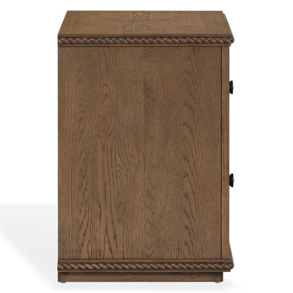 Safavieh - Octavian Rope Detail Wood Nightstand / Walnut - SFV2233B view 3