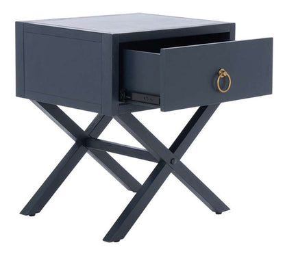 Safavieh - Odilia 1 Drawer Nightstand - Navy - NST9200A view 4