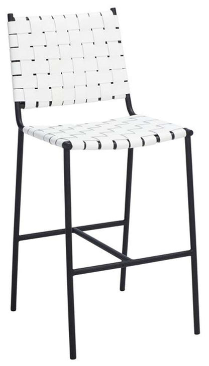 Safavieh - Olenna Woven Counter Stool - White - Black - BST3011D veiw 3