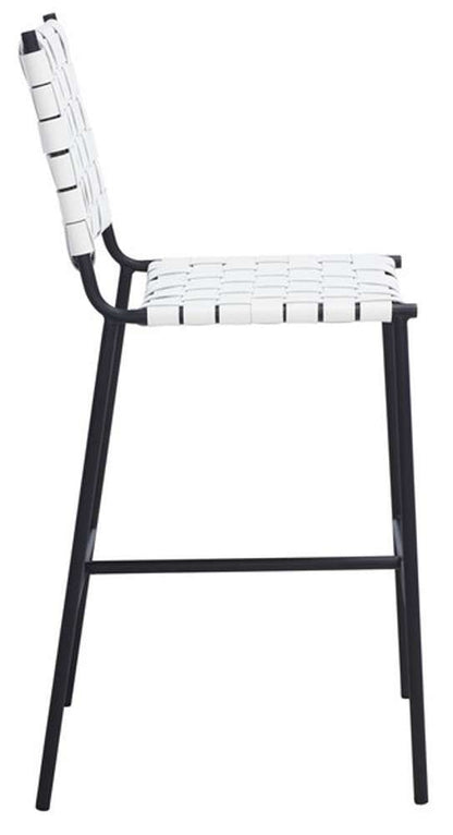 Safavieh - Olenna Woven Counter Stool - White - Black - BST3011D veiw 4